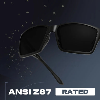 Z87 XL Safety Sunglasses for Men Big Head Fit TR90 Durable UV400 Outdoor Work & Driving 8703