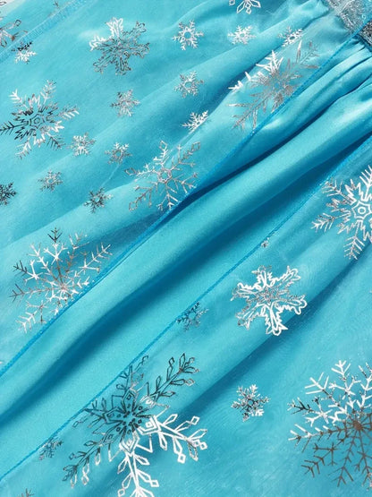 Girls Princess Dress Kids Elsa Anna Snow White Aurora Belle Rapunzel Peach Halloween Costume Children Birthday Party Clothes
