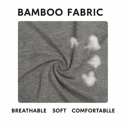2 Packs Bamboo Fiber Round Neck T-shirts Short Sleeve Classic Tees Sweat-absorbent Gym Man Undershirt Solid Color Tee Black New