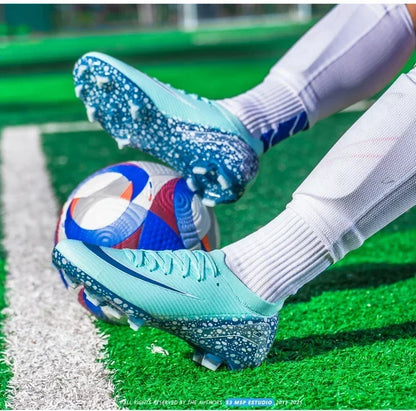 New Men Professional Unisex Soccer Shoes Sport Ultra-light Football Boots Cleats Grass Non-slip Training Match FG/TF