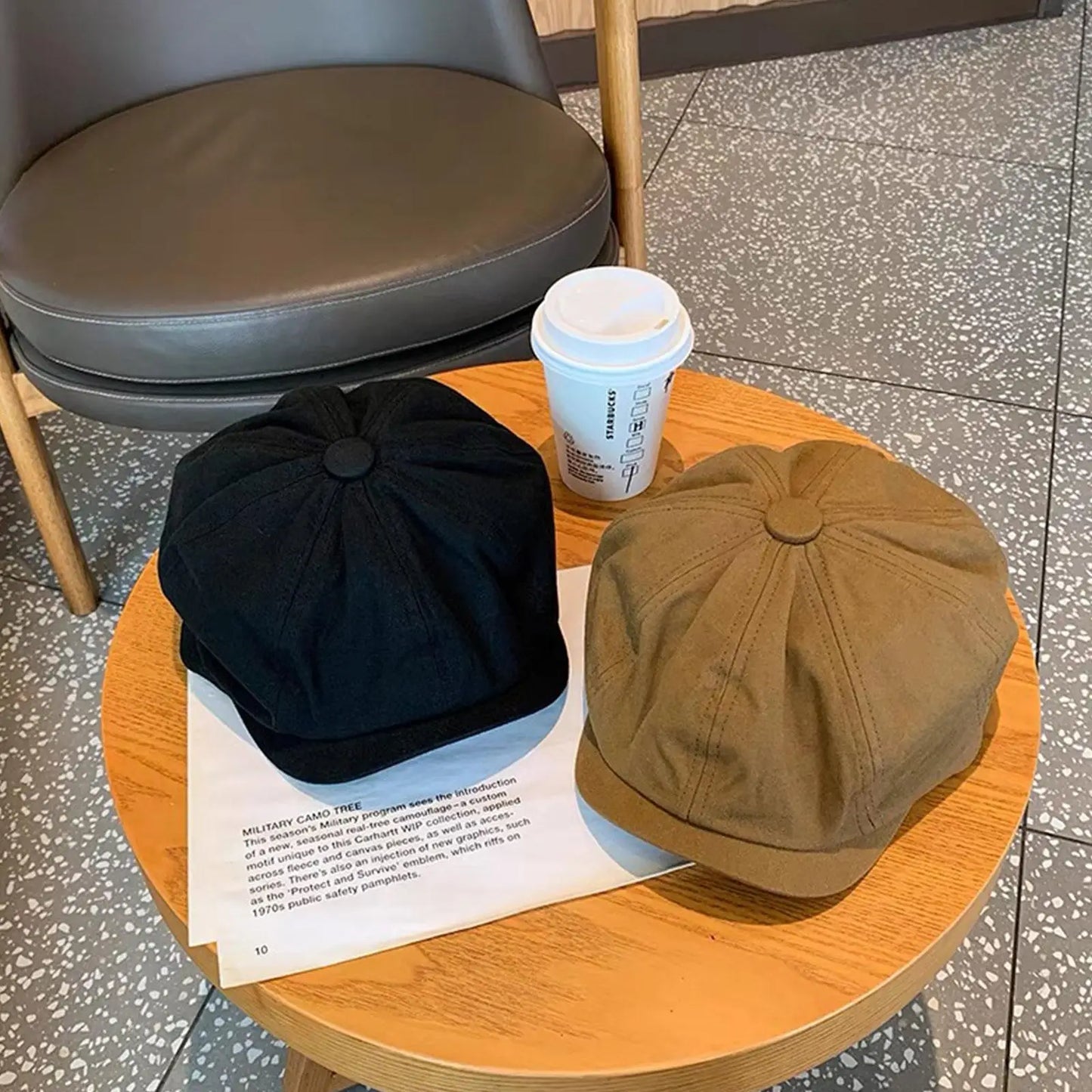 British Style Newsboy Men Cotton Ascot Dad Khaki Male Spring Autumn Vintage Brand Octagonal Flat