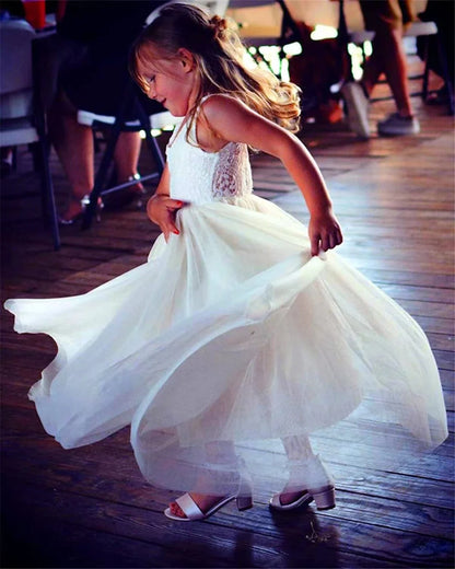 Flower Girl Dress Baby Kids Summer Princess Party Lace Wedding Birthday Dresses Children Clothing 2 4  6 8 10 12 14
