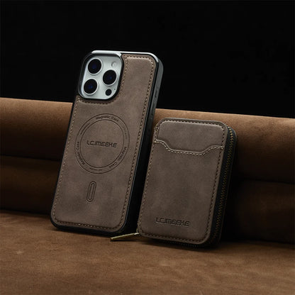 For Magsafe Magnetic Leather Phone Case for iPhone 16E 17 Air 16 15 Plus 14 13 12 11 Pro Max Wallet Card Holder Pocket Cover
