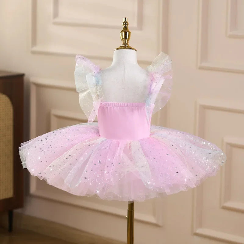 Summer Girl Dress Tutu Stage Ballet Leotards Party Girls Dresses Ballerine Dance Costumes Kids Clothes Princess Outfit Vestidos
