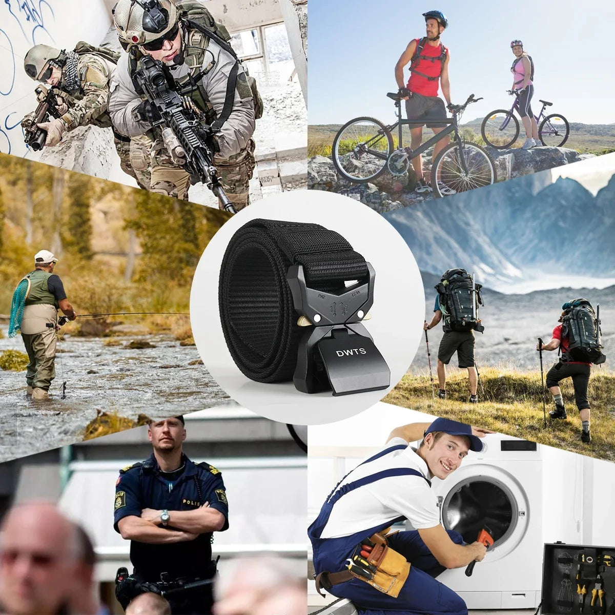 Men's Brand Military Tactical Belt Specially Designed For The Military's Metal Buckle Adjustable Belt Free Shipping