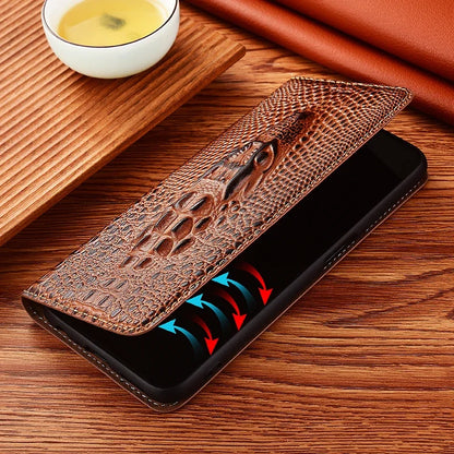 Crocodile Genuine Leather Magnetic Flip Case For iPhone 16 16e 15 14 11 12 13 Pro X XS Max Plus Mini SE 2025 All-inclusive Cover