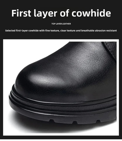 Fashion 2026 Genuine Leather Waterproof Men Safety Shoes Boots Work Sneakers Indestructible Steel Toe Nail Proof Male Footwear