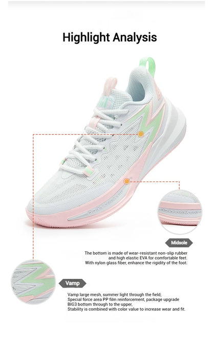 BIG3 Team 2.0 SE Men Basketball Shoe New Breathable Wear-resistant Stable Rebound Non-slip Male Sneakers 672511119