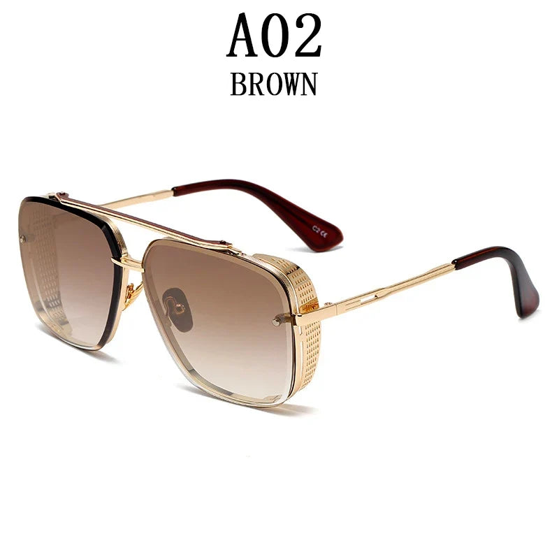 Steampunk Sunglasses For Men 2023 Punk Sunglasses Women Vintage Fashion Glasses Luxury Retro Square Shades Trending Gafas De Sol