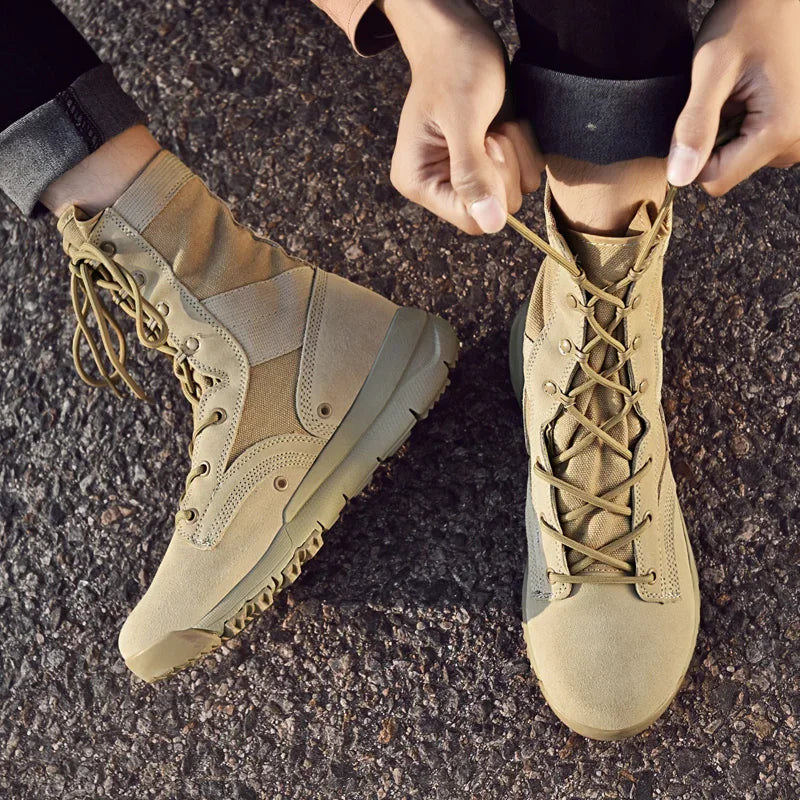 Men Tactical Boots Casual Ankle Waterproof Climbing Shoes Brand Size Boot Free Shipping Outdoor Plus Hiking Shoes