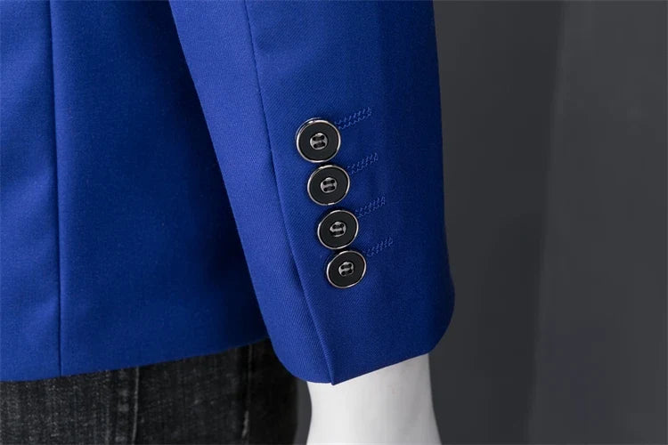 Plus Size 6XL-M Fashion Mens Solid Color Suit Jacket High Quality Business Slim Fit Casual Blazers Formal Social Wedding Tuxedo