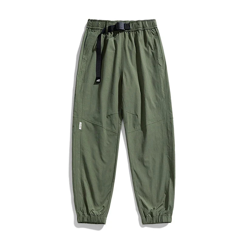 Men Waterproof Pant Autumn With Belt Hiking Trousers Breathable Mountaineering Pant Multi-pocket Camping Fishing Sport Trousers