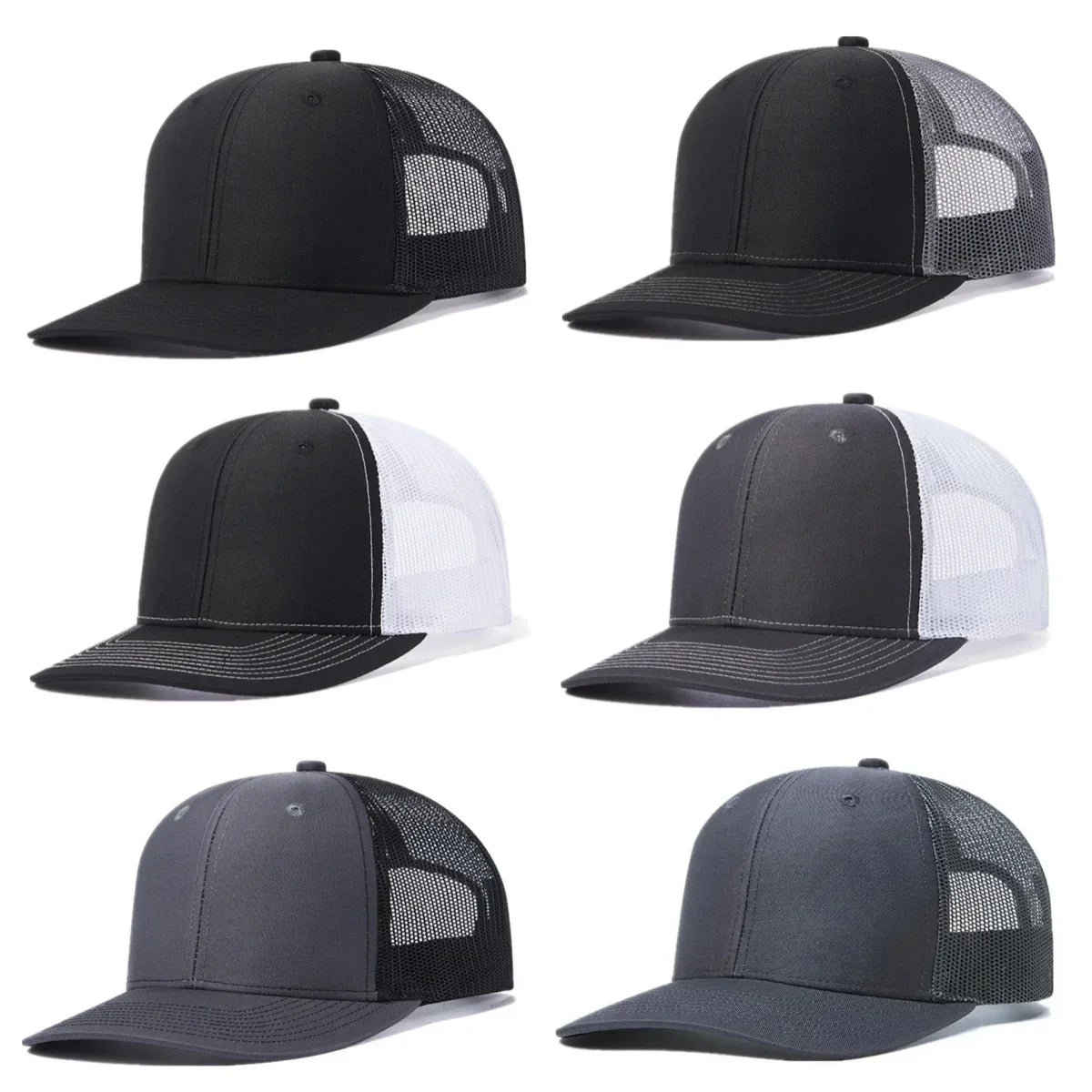 Hot Sale Unisex Cap Slight Curved Brim Style Trucker Hat  Men & Women Casual Outdoor Breathable Summer Cap
