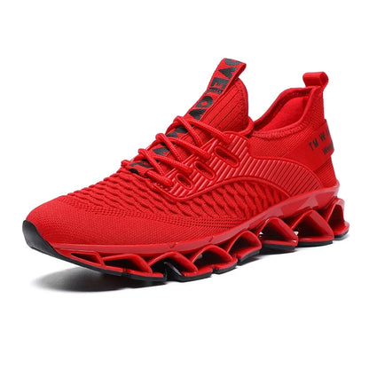 Men's Shoes Autumn Season New Soft Soled Simple Casual Sneakers Shoes Platform Mesh Breathable Lace Up Casual Running Shoes