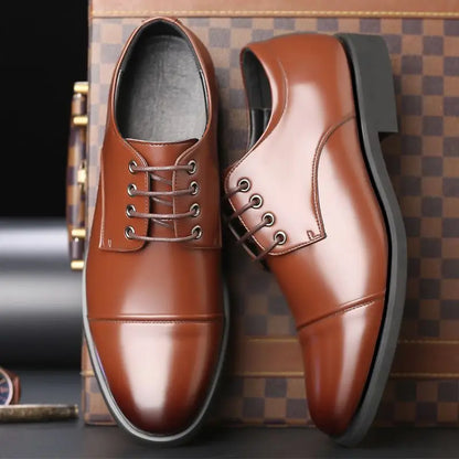 Round Toe Lace Up Business Social Shoe for Men Casual High Quality Fashion 2025 Style New Spring Autumn Dress Loafers Shoes Man
