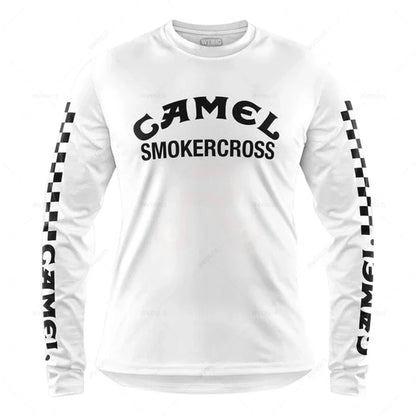 Camping Motorcycle Mountain Bike Team Downhill MTB Jersey Offroad Bicycle Locomotive Shirt Cross Country Fishing Hunting Clothes