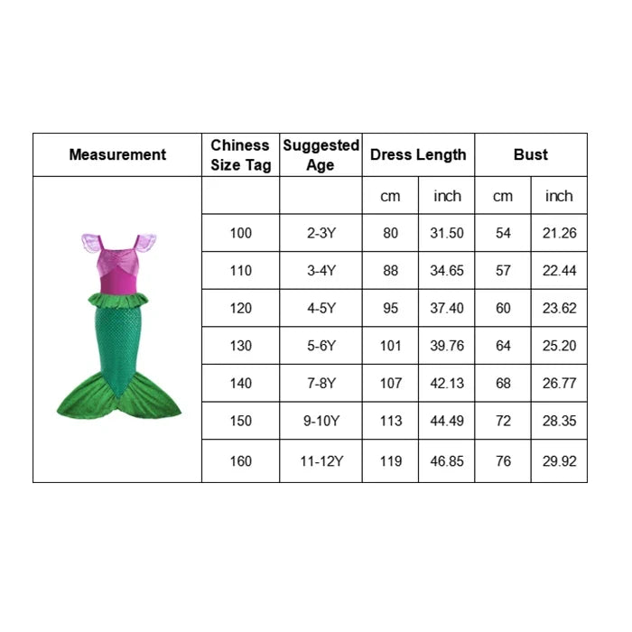 Kids Princess Dress Variety Set for Girl Cosplay Halloween Birthday Party Costume Gown 2-8Y Vestido Girls Birthday Gifts