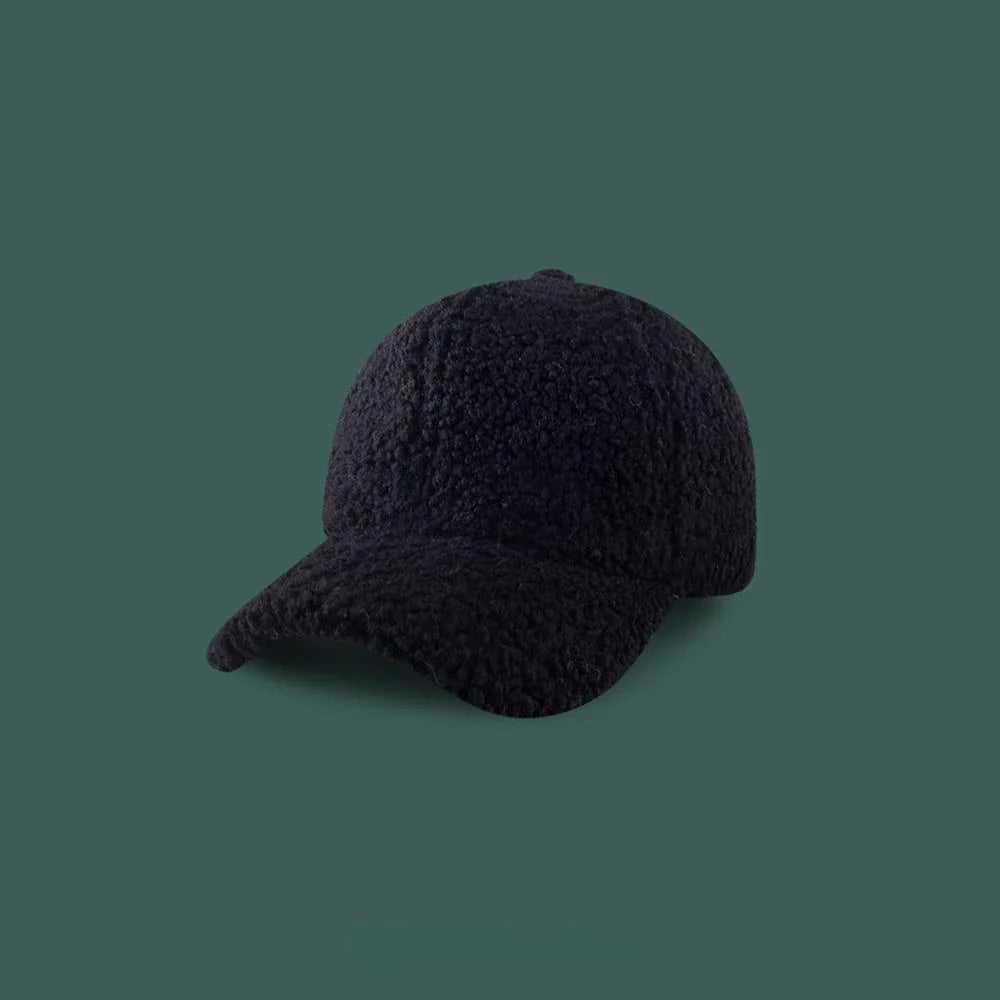 Artificial Lamb Wool Baseball Cap Women Winter Warm Hat Men Outdoor Sports Travels Baseball Hats Autumn Spring Hats