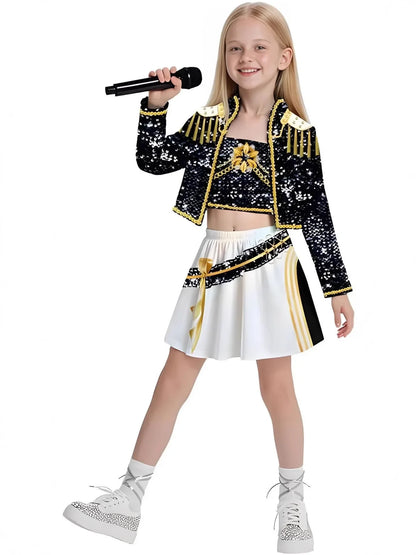 Anime Movie Kids  Cosplay Rumi Zoey Mira Cosplay Suit Clothes KPop Rumi Zoey Cosplay Costume 3D Print Costume