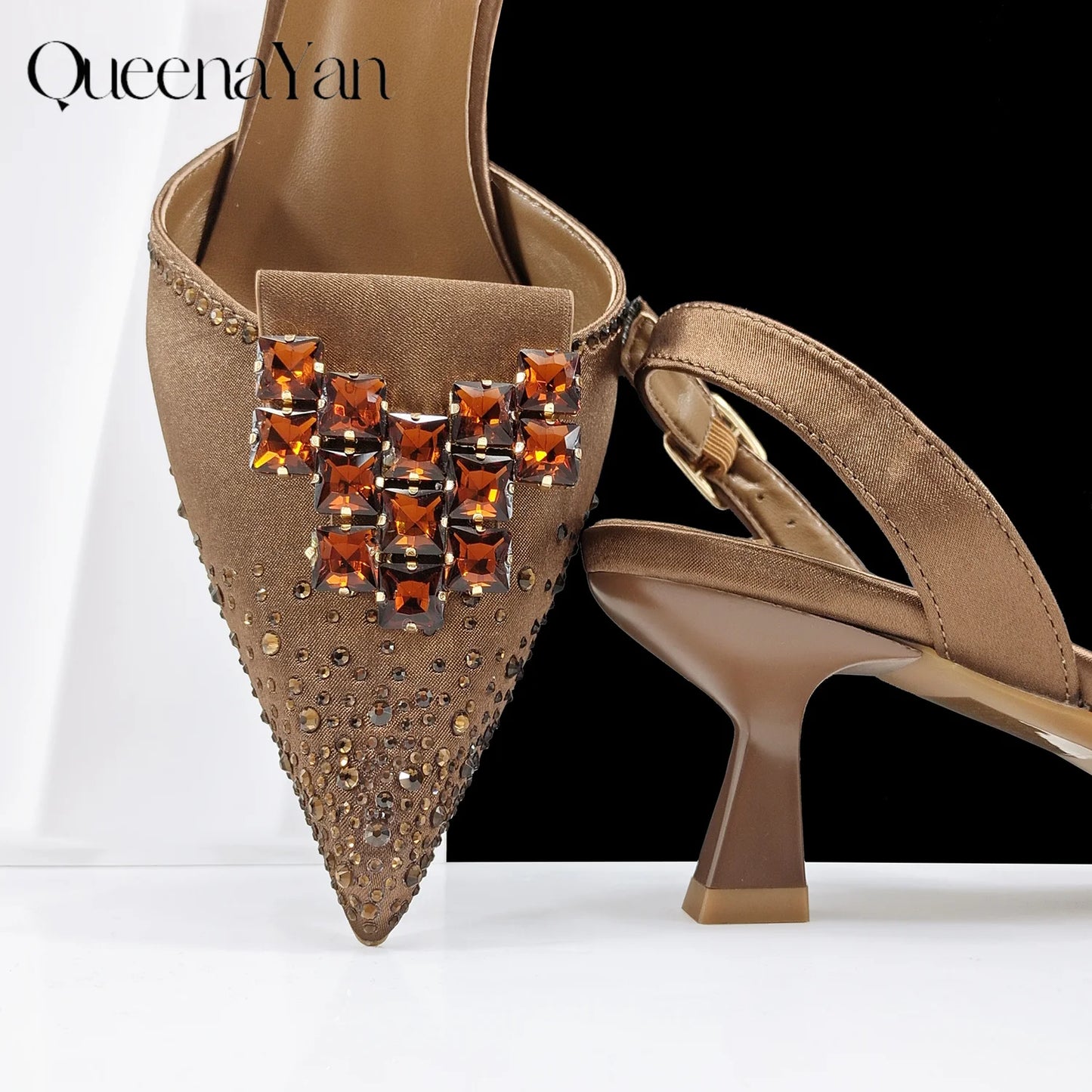 2026 INS Fantastic Rhinestone-encrusted Sex Ladies Shoes / Matching  Sparking Mini Bag (SPECIAL COLLECTION)