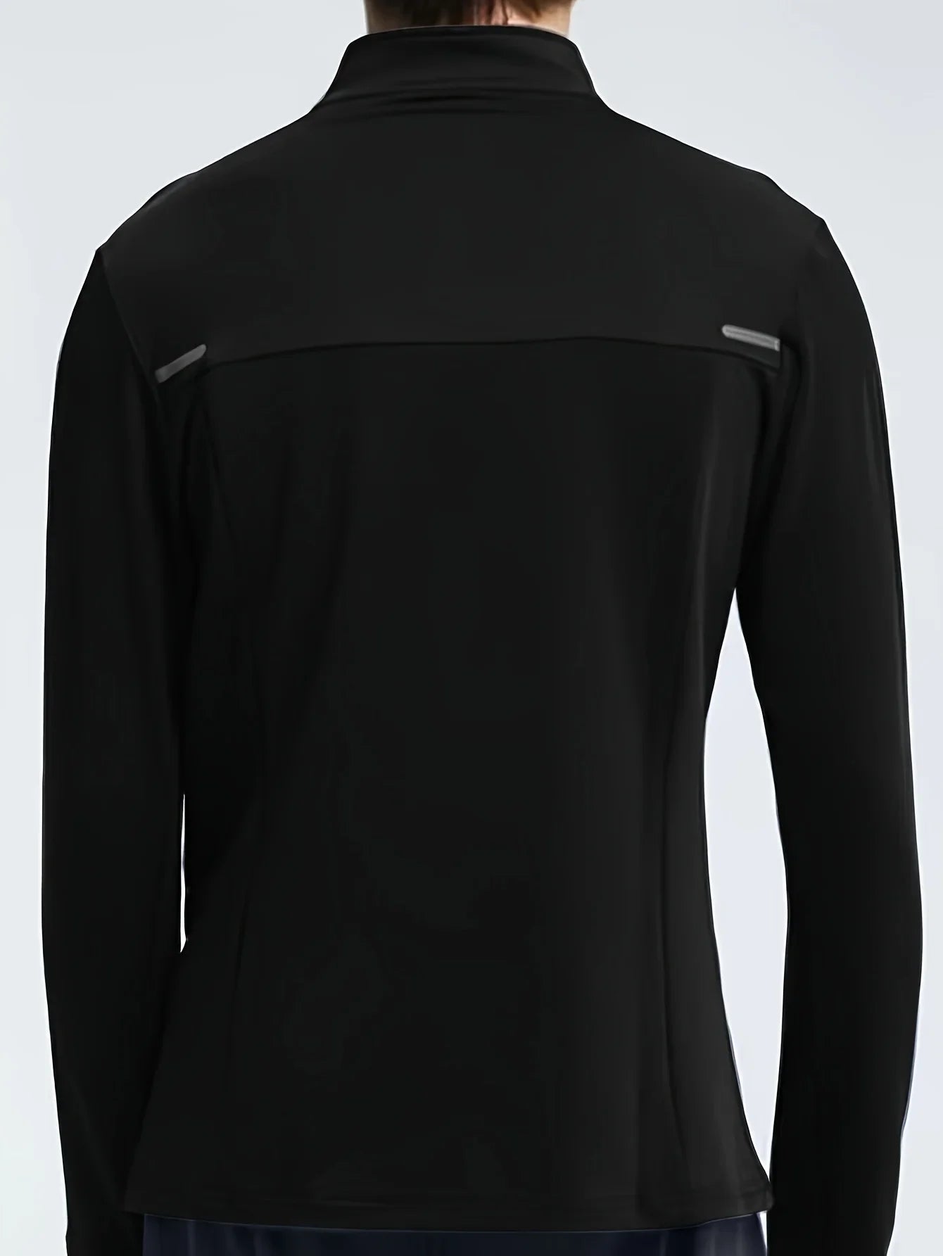 Coat men's half zipper quick drying anti wind drying clothes, running training basketball equipment, long sleeved fitness clothe