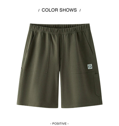 Men Pants Pineapple Texture Lumber Workwear Loose Straight Knit 2026 Summer Casual Style Soft Comfy Daily Top