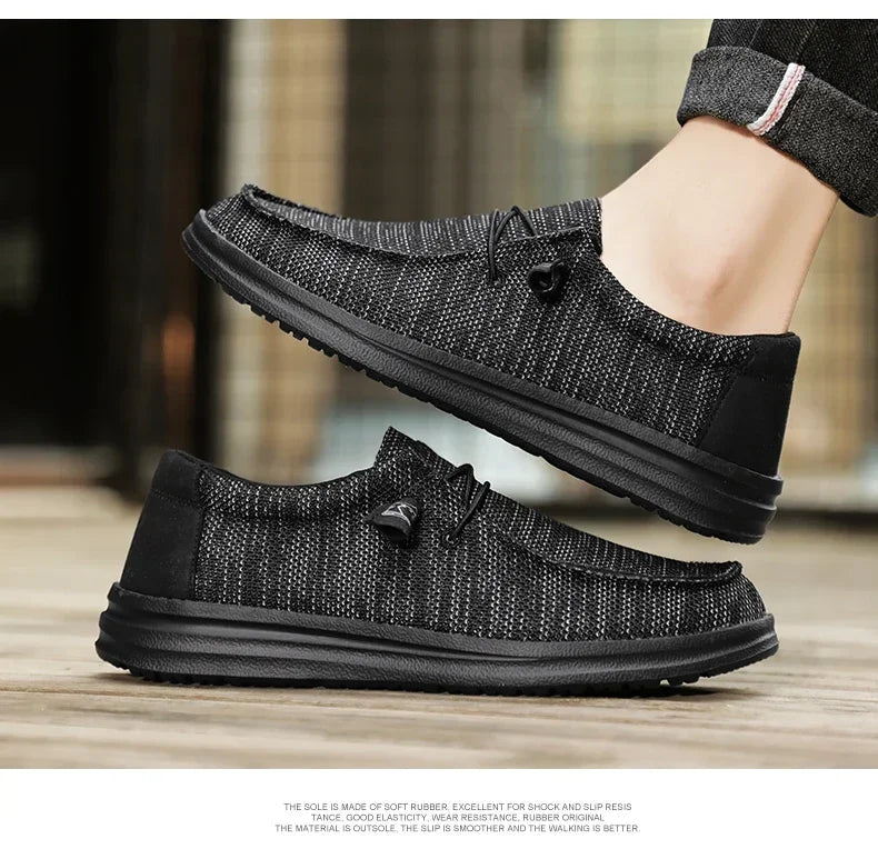 Canvas Shoes Men Casual Slip on Shoes Alpargatas Hombre Moccasins Mocassin Homme Lightweight Breathable Plus Big Size 50