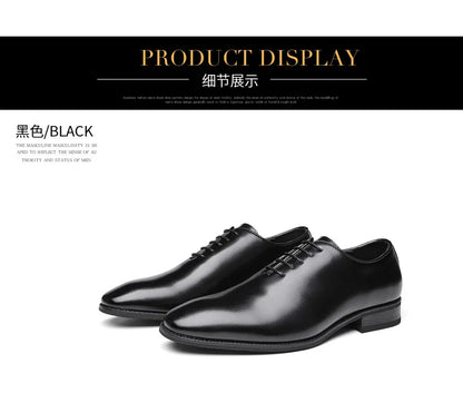 Large Size Men's Shoes New High Quality Cowhide Memory Foam Stitching Soles Business Dress Shoes Men Genuine Leather Shoes