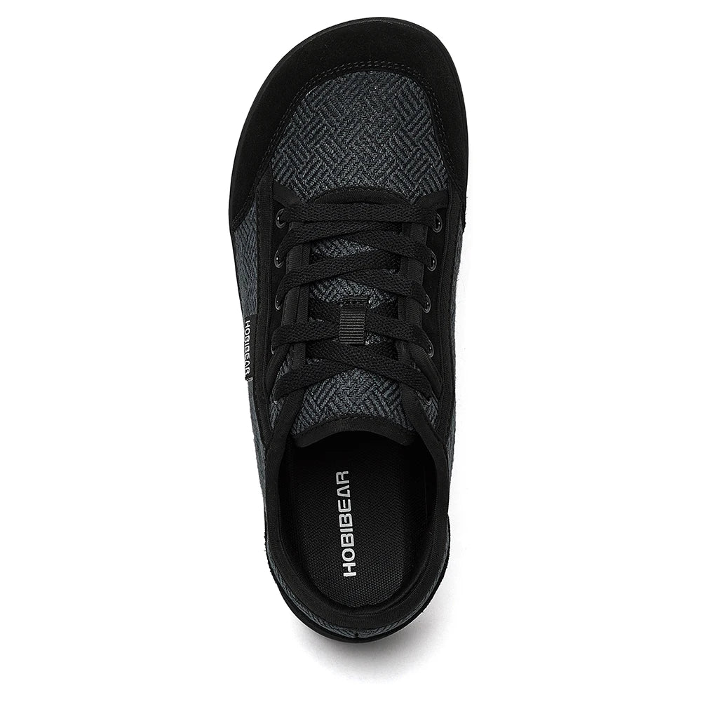 Barefoot Shoes Mens Womens | Zero Drop | Wide Toe | Minimalist Cowhide Leather Lace Up Fashion Sneakers