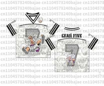 2026 New One Piece Monkey D.Luffy Zoro Anime Football Jersey Summer Plus Size Breathable Jersey Cosplay Short Sleeve T-shirt