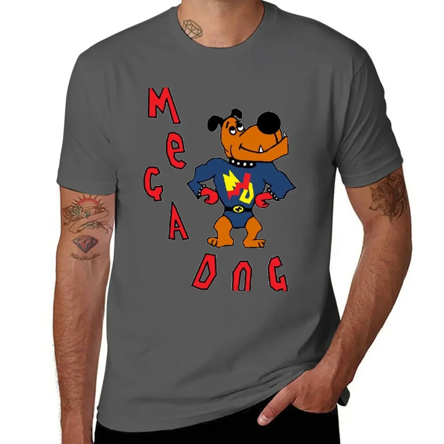 T shirt vintage t shirt mens t shirt graphic New Skins UK - Sid Jenkins Mega Dog Design T-Shirt  men clothing harajuku