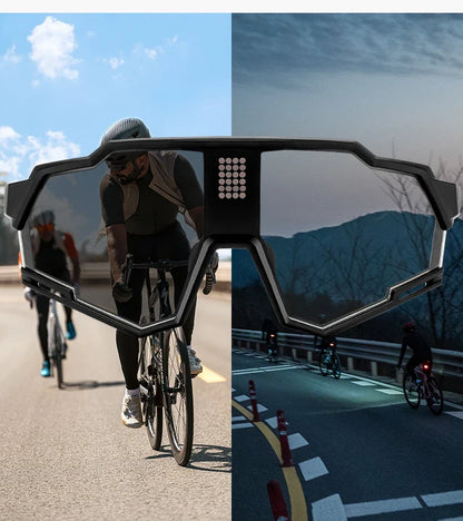 Sunglasses Polarized Cycling Glasses Electronic Color Change Glasses UV400 Safety Bike Bicycle Eyewear Sports Goggles