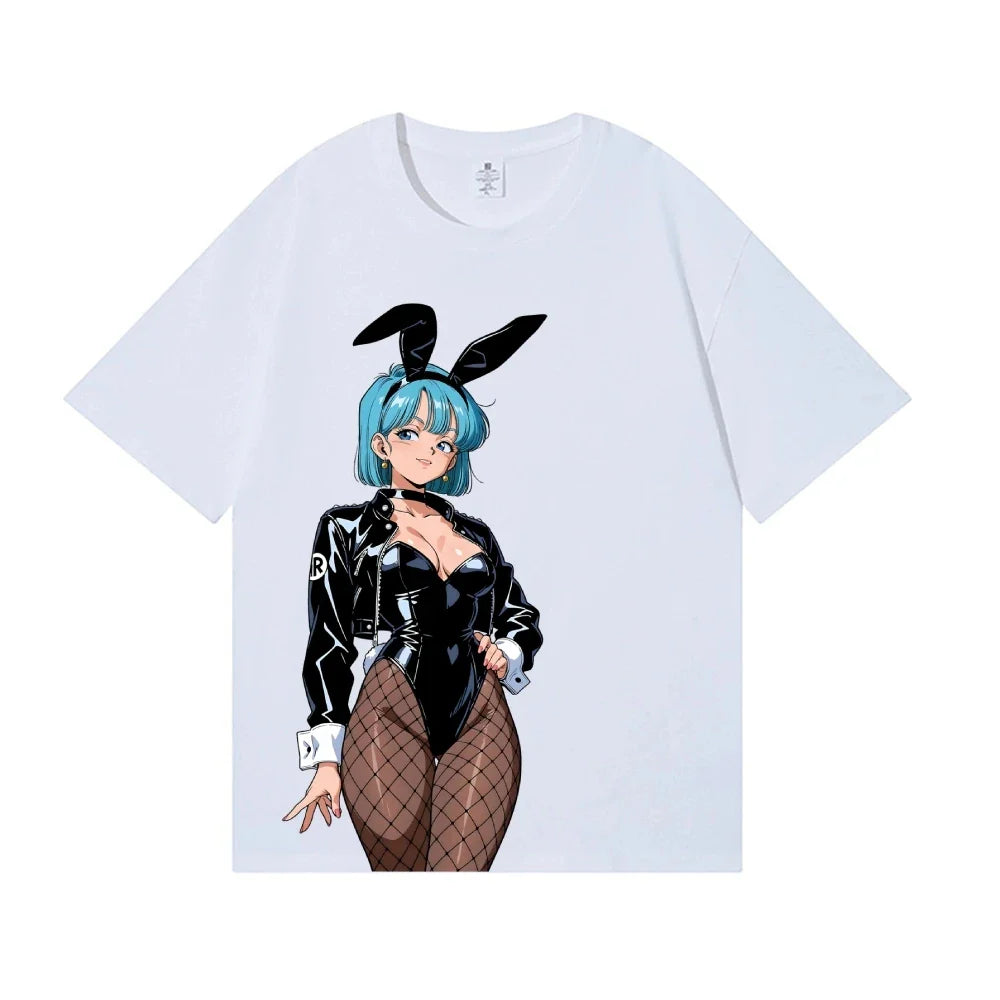 2026 New Dragon Ball Bulma Japanese Style Classic Tee High-quality Streetwear T-shirts Suitable for Both Men Women Summer Tshirt