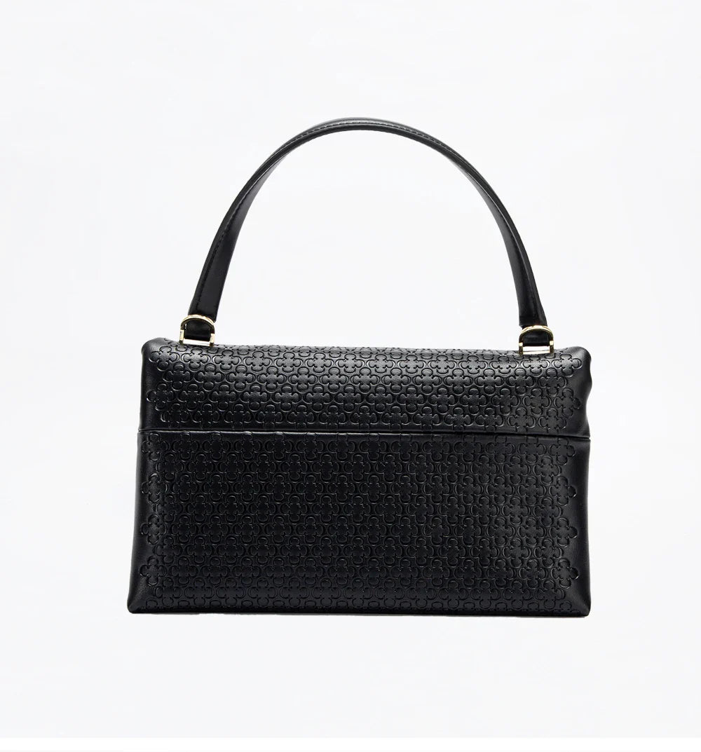 Unique Fashion Printed Women's Handbag Metal Accessories Solid Color Elegant Simplicity Women's Shoulder Bag