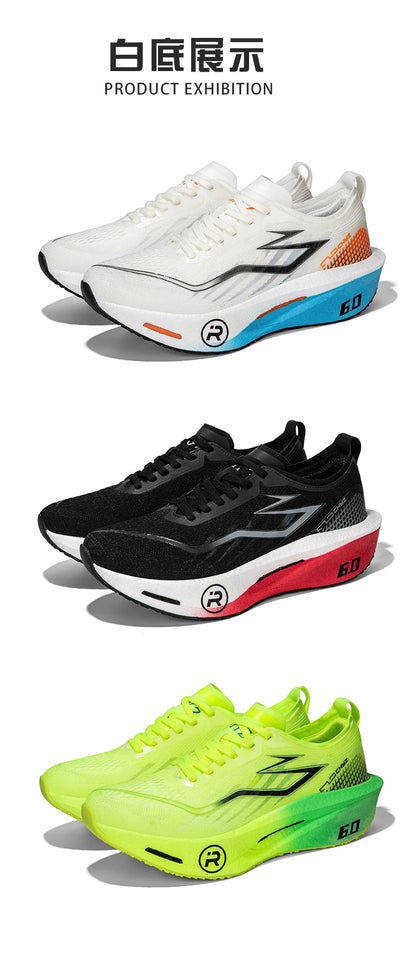 Running Shoes Carbon Board Profession Marathon Men Sports Breathable Lightweight Women's Comfortable Athletic Nonskid Sneakers
