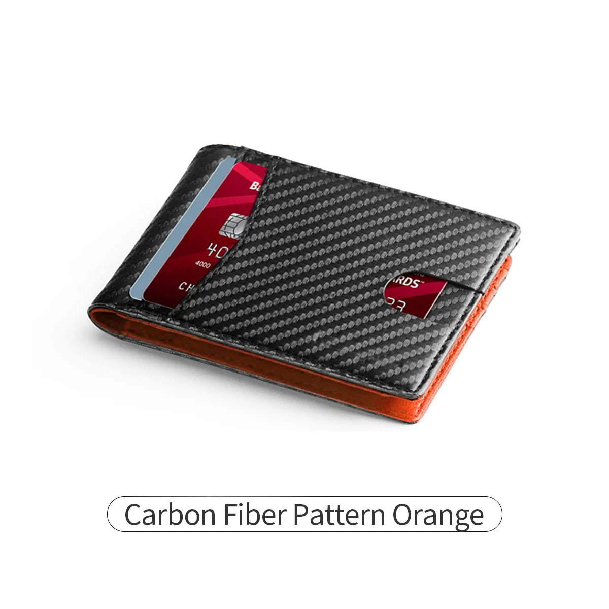 ID Window Card holder Minimalist Ultra-Thin Carbon Fiber RFID Blocking Men's Wallet 13 Card Slots & Built-In Coin Purse