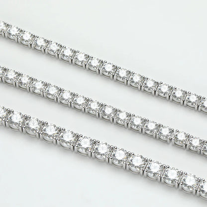 3/4/5mm Moissanite Tennis Bracelet for Women Man S925 Silver Plated 18k Gold Wedding Party Fine Jewelry with certificate