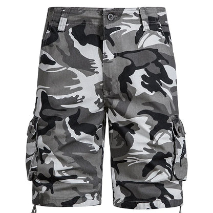 Mens Camo Shorts Men Camouflage Overalls Loose Casual Outdoor Sports Half Pants Side Pocket Cotton Comfortable Shorts
