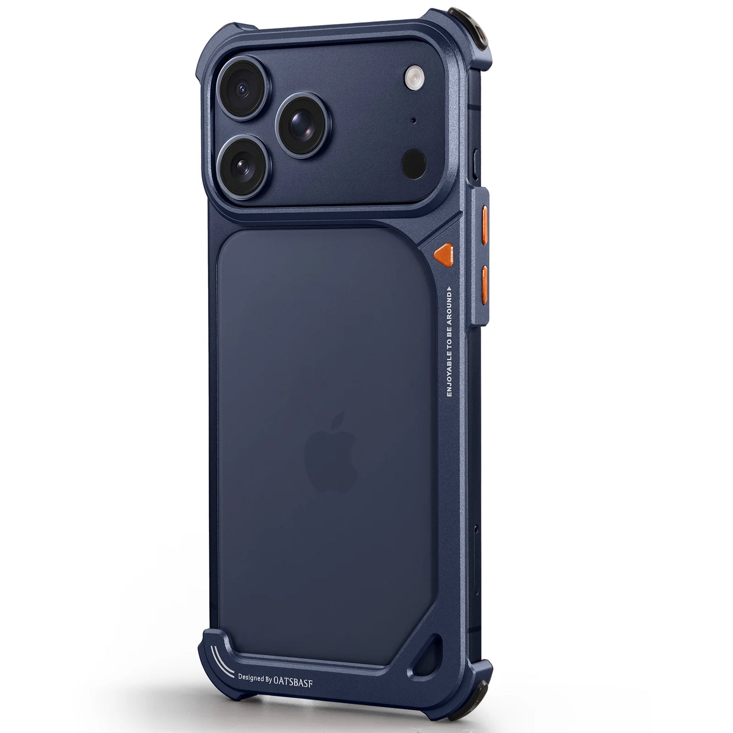 Metal 9 Shape Phone Case for iPhone 17 Pro Max / 17 Pro Frame Phone Cover Slim Bumper Case Bare Phone Feel Shell