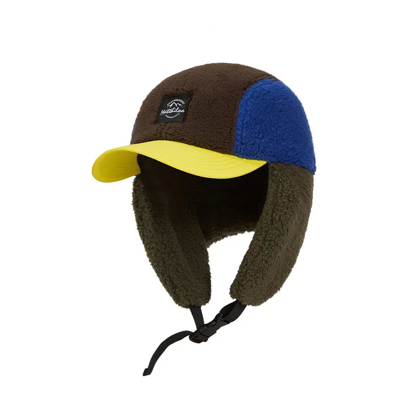 Korean Warm Ear Protectors Baseball Cap Men Autumn and Winter Female Lei Feng Forward Bomber Hat Women Corduroy Flying Hat