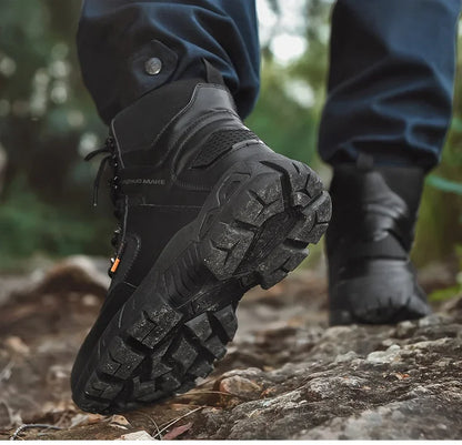 New Men Tactical Boots Ankle Waterproof Desert Hunting Hiking Shoe Unisex Lace Up Male Army Boot Brand Motorcycle Climbing Shoes