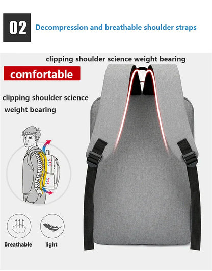 Waterproof Business Backpack Men USB School Backpacks 15.6 Inch Laptop Backpack Large Capacity Bagpacks for Men Back Pack Bags