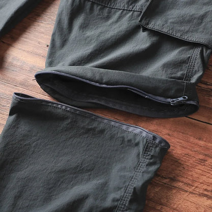 Men's Lightweight Cargo Pants Straight Casual Sport Shorts Summer Quick Drying Breathable Outdoor Fishing Hiking Climbing Pants