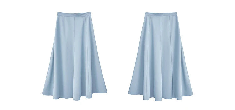 Women's Skirt 2026 Summer New Elegant Office Solid High Waist Mermaid Skirt Casual Loose Versatile Woman Clothes 12622093