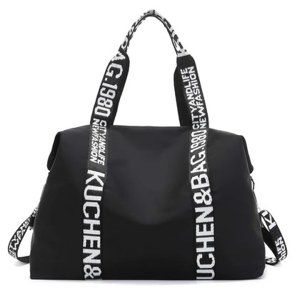 Women's Large Capacity Nylon Shoulder Bag Casual Top-Handle Fashion Tote Crossbody Handbag