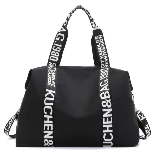Women's Large Capacity Nylon Shoulder Bag Casual Top-Handle Fashion Tote Crossbody Handbag
