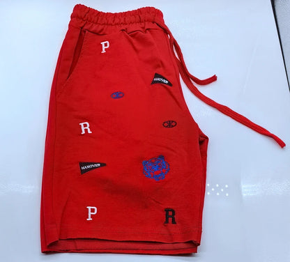 Mens Skinny Cotton Sporting Running Shorts Streetwear Bodybuilding Embroidered Fitness Short pants Jogger Gyms sport Shorts