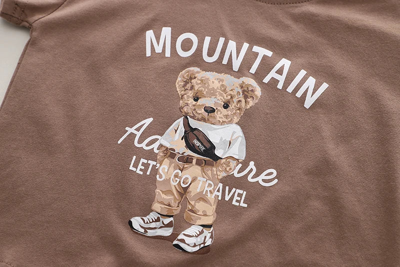 Summer Korean Version Baby Boy Clothing Sets Fashion Baby Girls Top+Shorts Clothes Suits Handsome