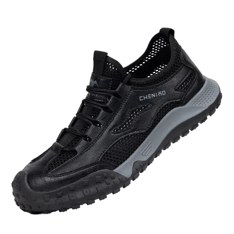 protective work shoes for summer mesh breathable sneakers lightweight safety shoes industrial working boots with plastic toe