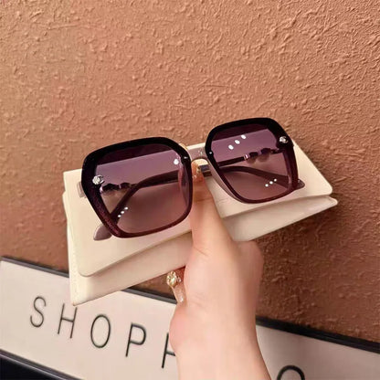 2025 Oversized Polarized Sunglasses for Women and Men  Pearl Fashion Square Designer Sun Glasses Unisex Eyewear UV400 Sunglass